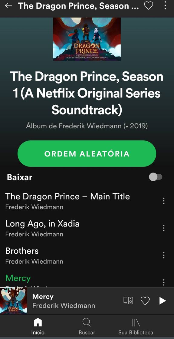 Fashion playlist de príncipe dragão