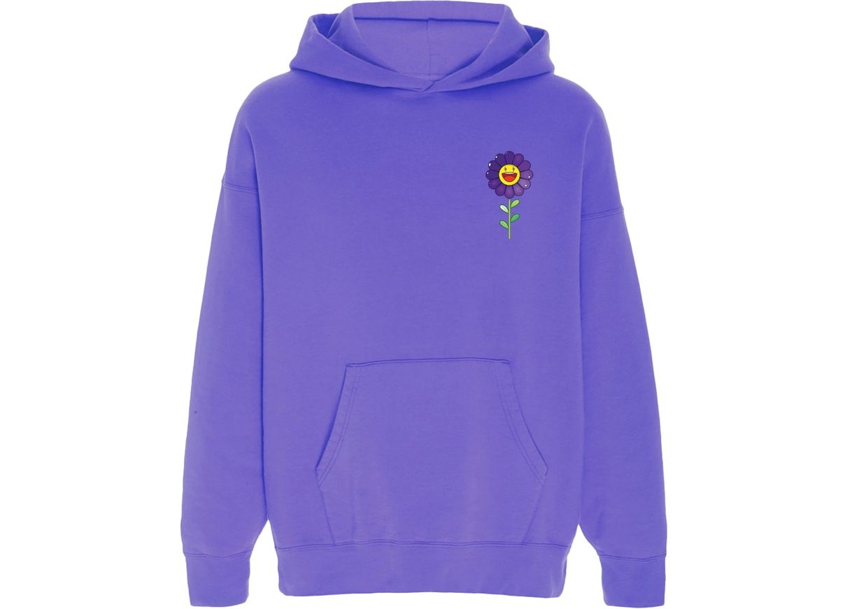 Social J Balvin Morado x Takashi Murakami Flower Hoodie Purple