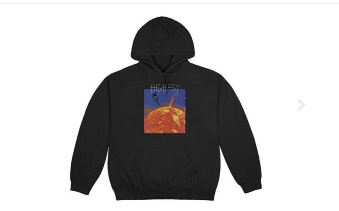 Fashion Travis Scott Highest In The Room Sun Hoodie Black

