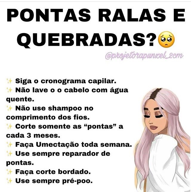 PONTAS RALAS E QUEBRADAS ? 