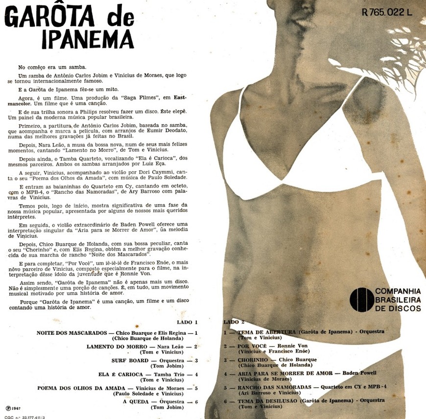 Canción Garota de Ipanema