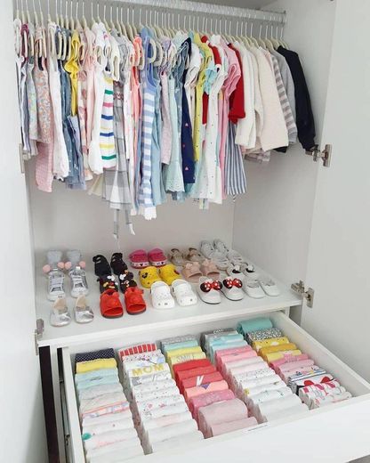 Organização para quarto de bebe