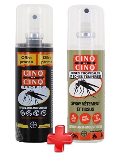 Lugar Cinq sur Cinq - Kit Haute protection contre les Moustiques Spray Tropic