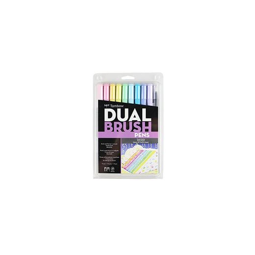 Tombow Dual Brush Markers 10/Pkg-Pastel