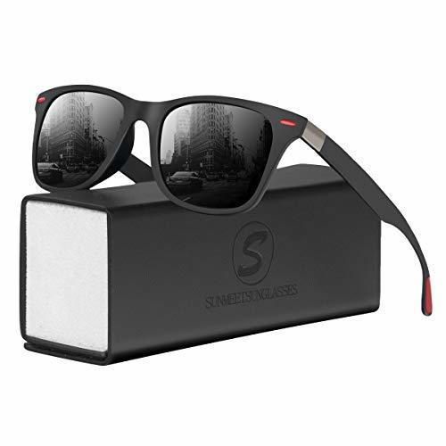 Sunmeet Gafas de Sol Polarizadas Hombre Mujere para Conducir Deportes100% Protección UV400