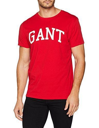GANT Graphic SS T-Shirt Camiseta, Rojo