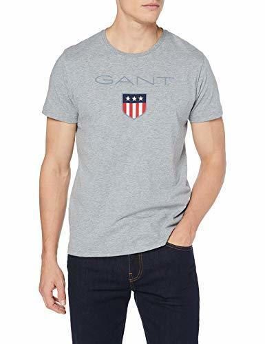 Gant Shield SS T-Shirt Camiseta, Gris