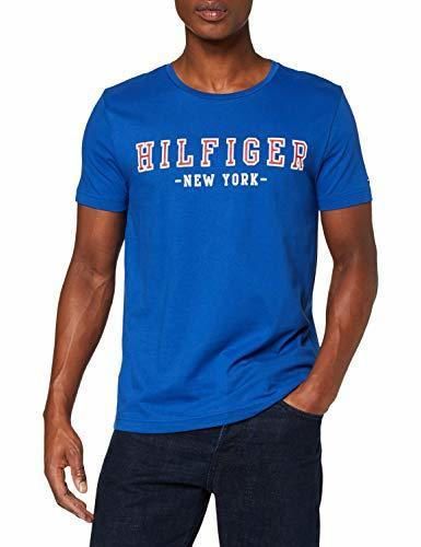 Tommy Hilfiger WCC Hilfiger Outline tee Camiseta, Azul