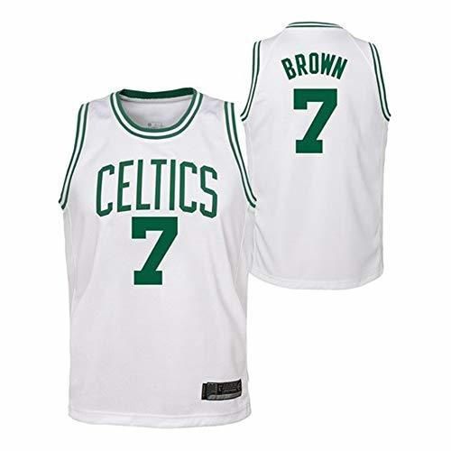 OLIS Hombre Ropa de Baloncesto NBA Boston Celtics 7# Brown Bordado Tops