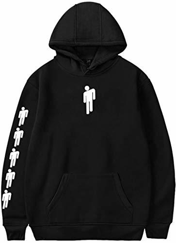 Social FLYCHEN Mujer Sudaderas con Capucha Color Sólido para Mujer Billie Eilish Hip-Hop