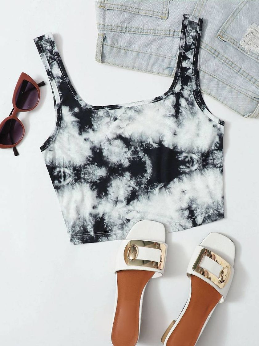 Moda Top Tie-die Shein