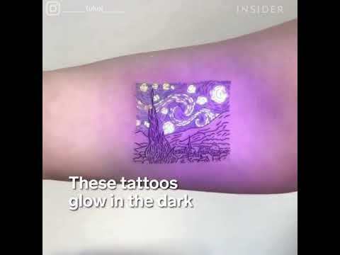 Fashion Tatuagens neon que brilham no escuro! - YouTube