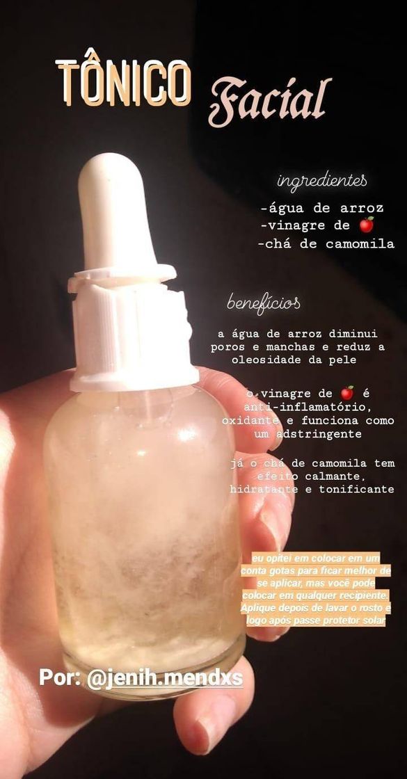 Social Tônico facial caseiro 
