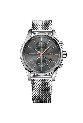 Hugo BOSS Reloj Cronógrafo para Hombre de Cuarzo con Correa en Acero