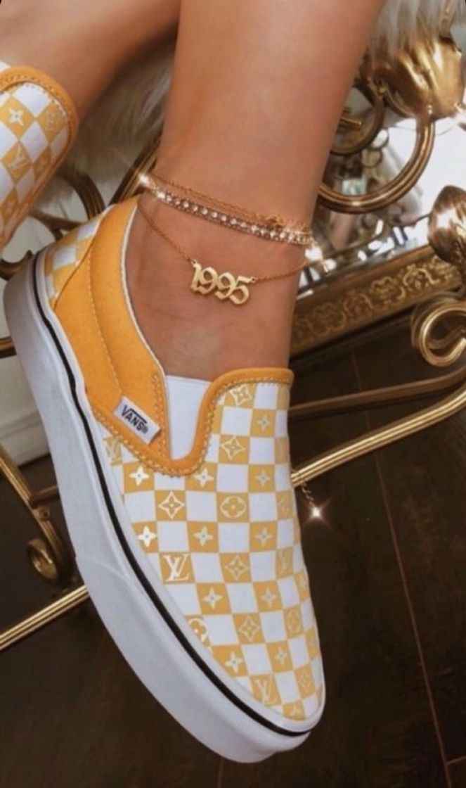 Fashion Vans&LV slip on 