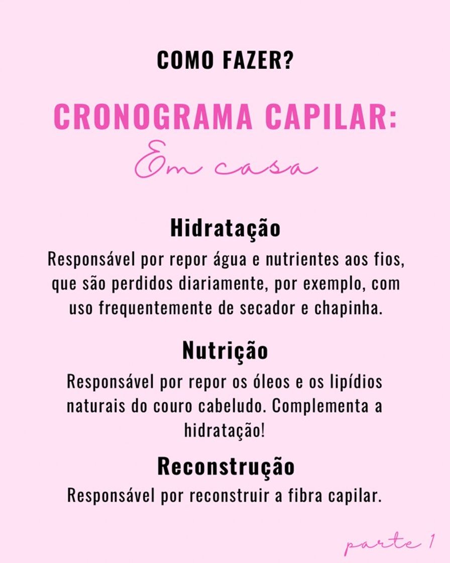 Moda Hidratação; Nutrição e Reconstrução 