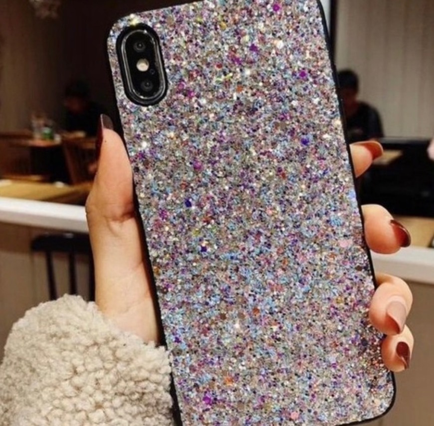 Product Capa com glitter silver 