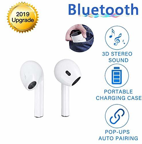 Electronic Mini Auriculares Bluetooth 5.0 Auriculares Inalámbricos Sin Cable Deporte con Estuche de