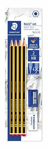 Staedtler Noris 120S1 BK4DST. Lápices de madera certificada. Blíster con 4 lapiceros