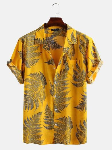 Leaf printed shirt