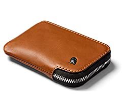 Place Bellroy Leather Card Pocket Wallet, Cartera con Cremallera Slim