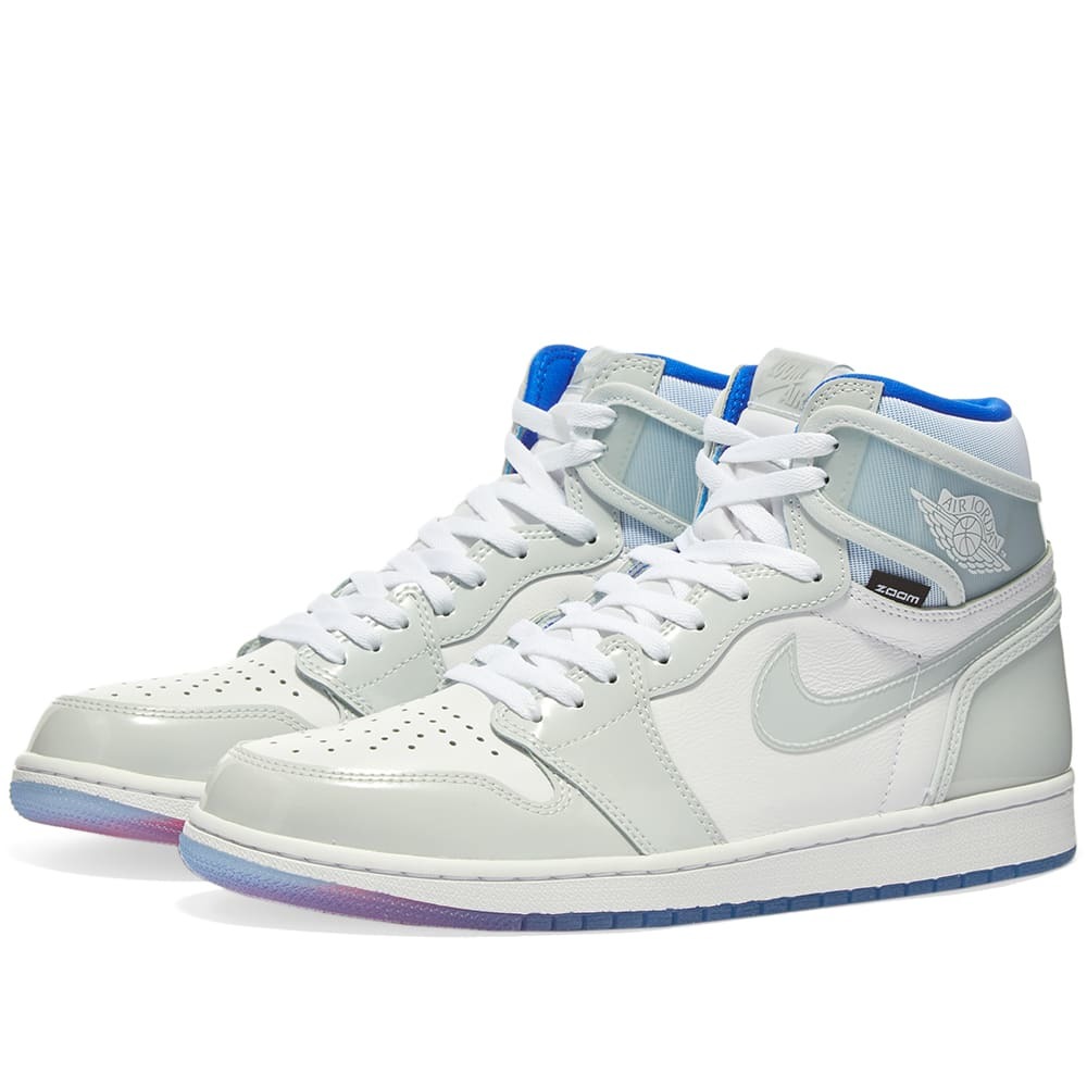 Social Jordan 1 Retro High Zoom White Racer Blue
