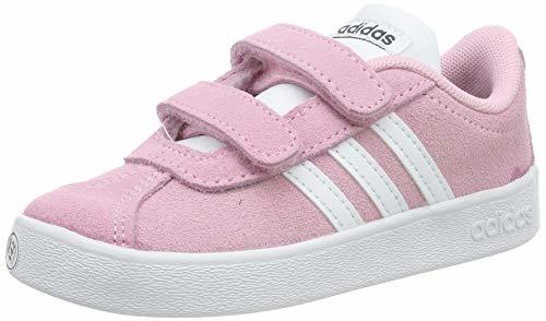 Fashion Adidas VL Court 2.0 CMF I, Zapatillas de Gimnasia Unisex bebé, Blanco