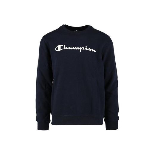 Champion Classic Logo para Hombre Sudadera, Azul