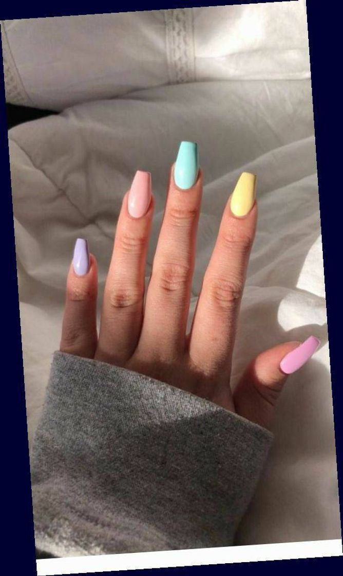 Moda Unhas tom pastel