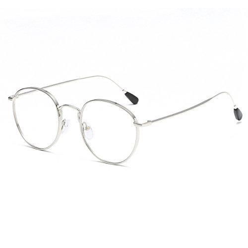 CVOO Hot Cool Round Eyeglasses Frame Women Men Computer Myopia Optical Clear