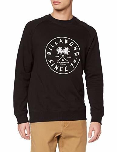 BILLABONG Tendencies Crew Sudadera, Hombre, Negro