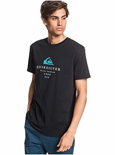 Quiksilver First Fire tee M Camiseta, Hombre, Negro