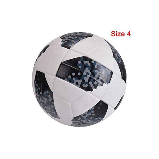 ZHANGNUO Balones De Fútbol Tamaño De Oficina 4 Tamaño 5 Fútbol PU Cuero Campeón Al Aire Libre Match League Ball Futbol Bola De Futebol Rojo