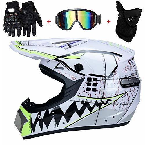 Product TKUI Casco Motocross Niño ECE Homologado - Casco de Moto Infantil Cross