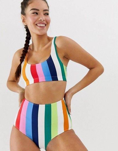 rainbow bikini 