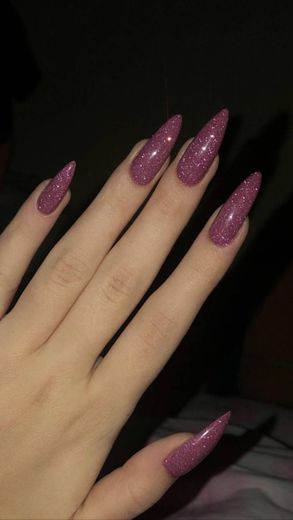 glittery pink