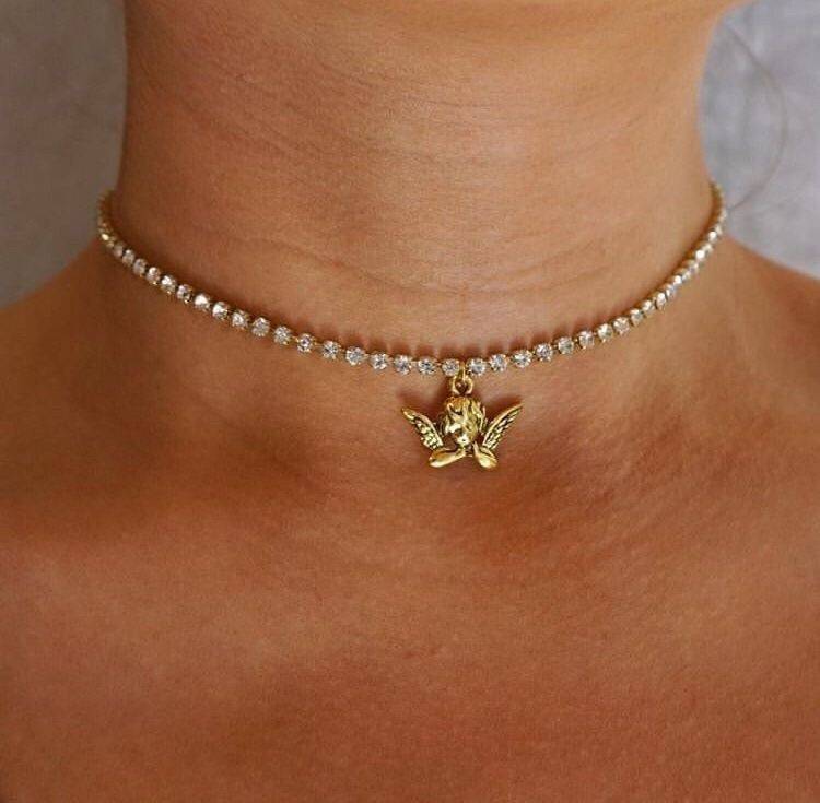 Social angel necklace