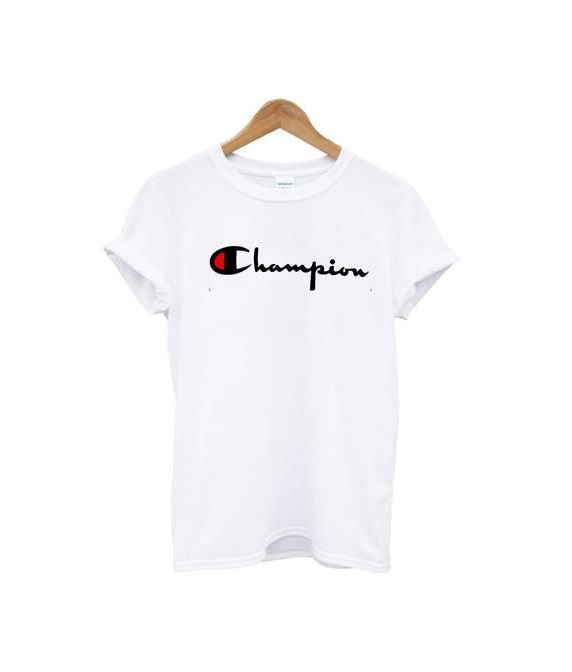 Fashion Champion Classic Logo para Hombre Camiseta, Negro