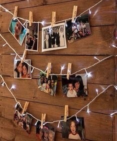 luzes com molas para pendurar fotos