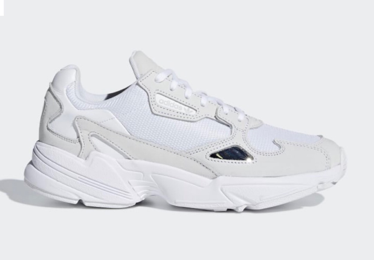 Moda Adidas Falcon brancas 