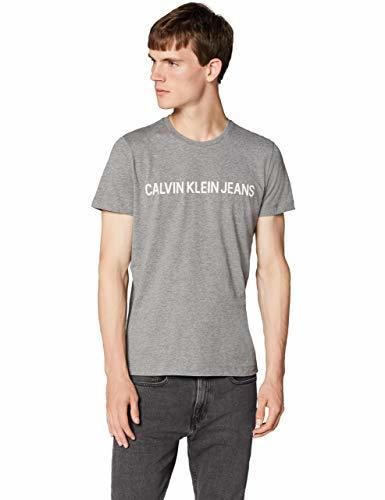 Calvin Klein Core Institutional Logo Slim tee Camiseta, Gris