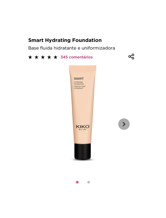 Product Smart hydrating foundation