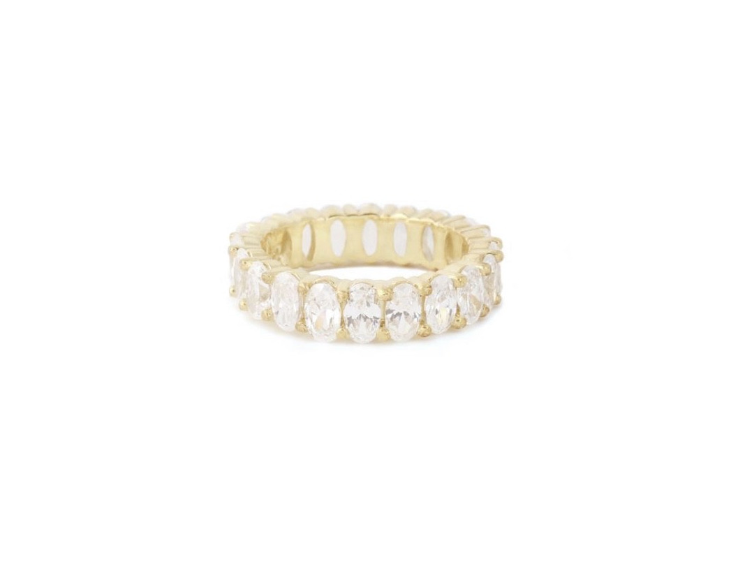 Social Bold Infinite Ring in Gold
