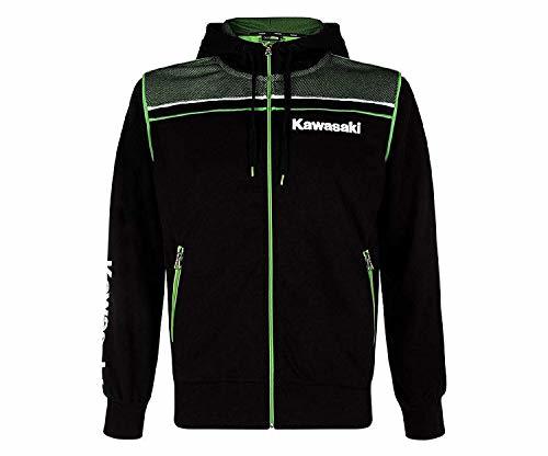 Lugar Kawasaki Sports Sudadera con Capucha Sudadera Hombres Negro - Negro