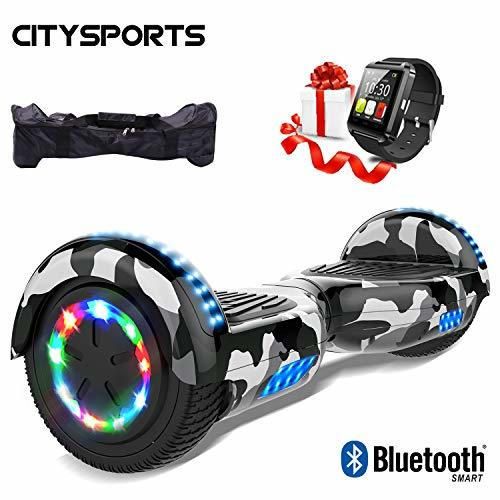 CITYSPORTS Patinete Eléctrico Hoverboard de 6.5 Pulgadas