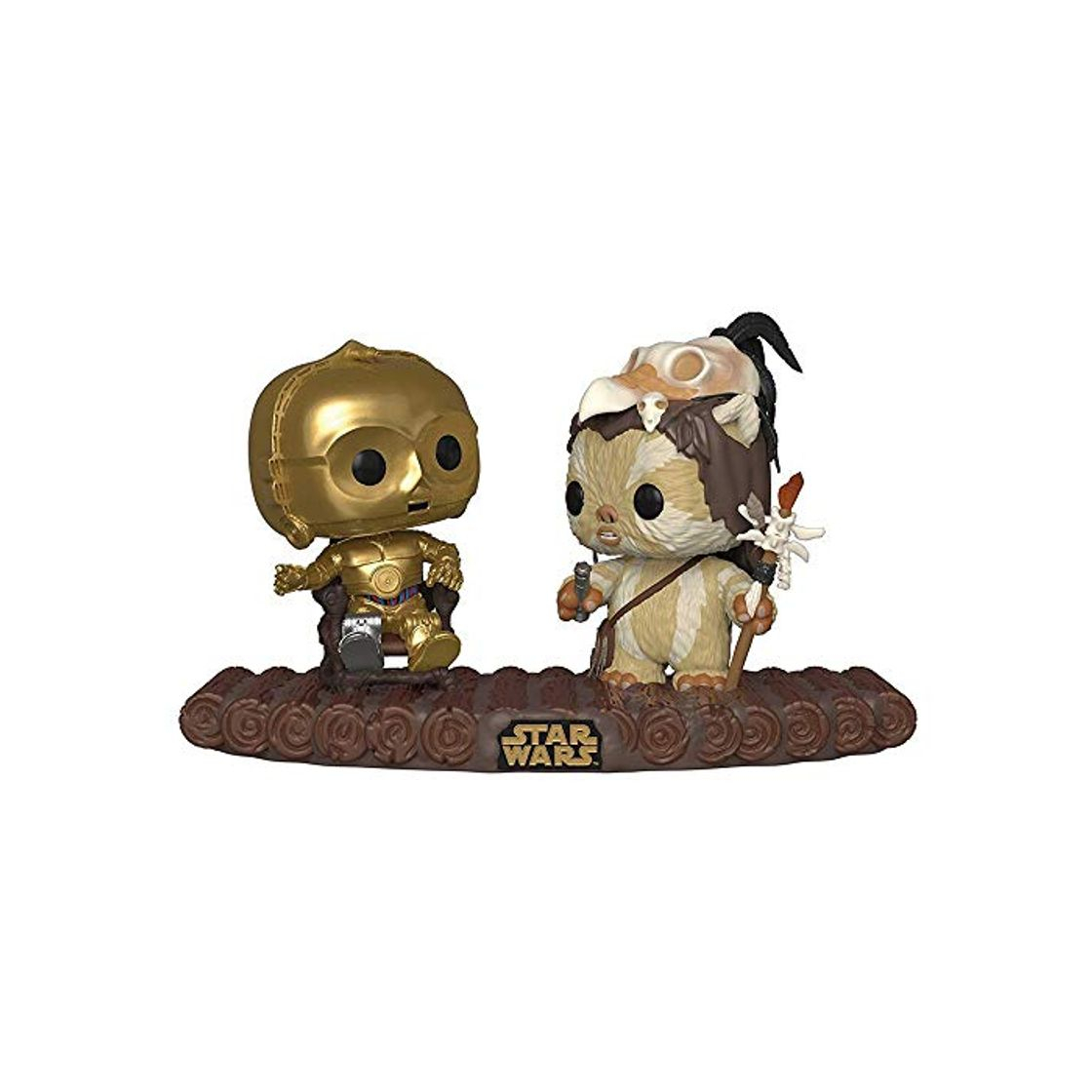 Games Funko- Pop Vinilo: Star Wars: C-3PO on Throne Figura Coleccionable, Multicolor, Estándar