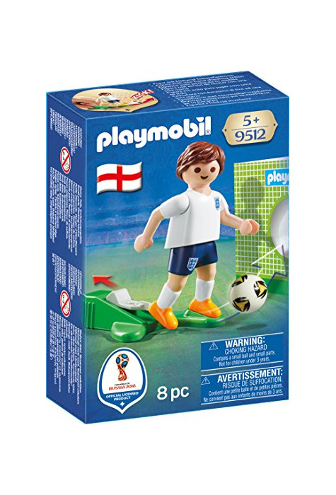 Producto Playmobil Fútbol- Jugador Inglaterra Muñecos y Figuras, Multicolor, 4,5 x 14,2 x