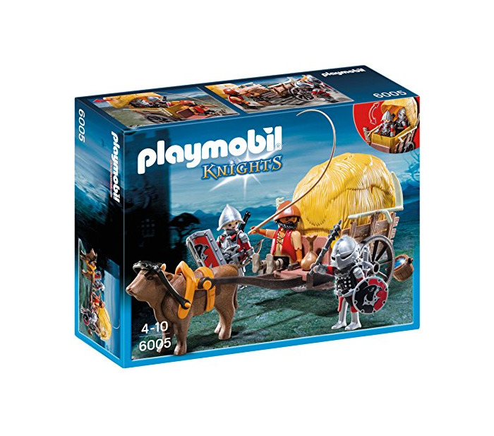 Producto PLAYMOBIL Caballeros - Playset con Figuras del halcón con carruaje de Camuflaje