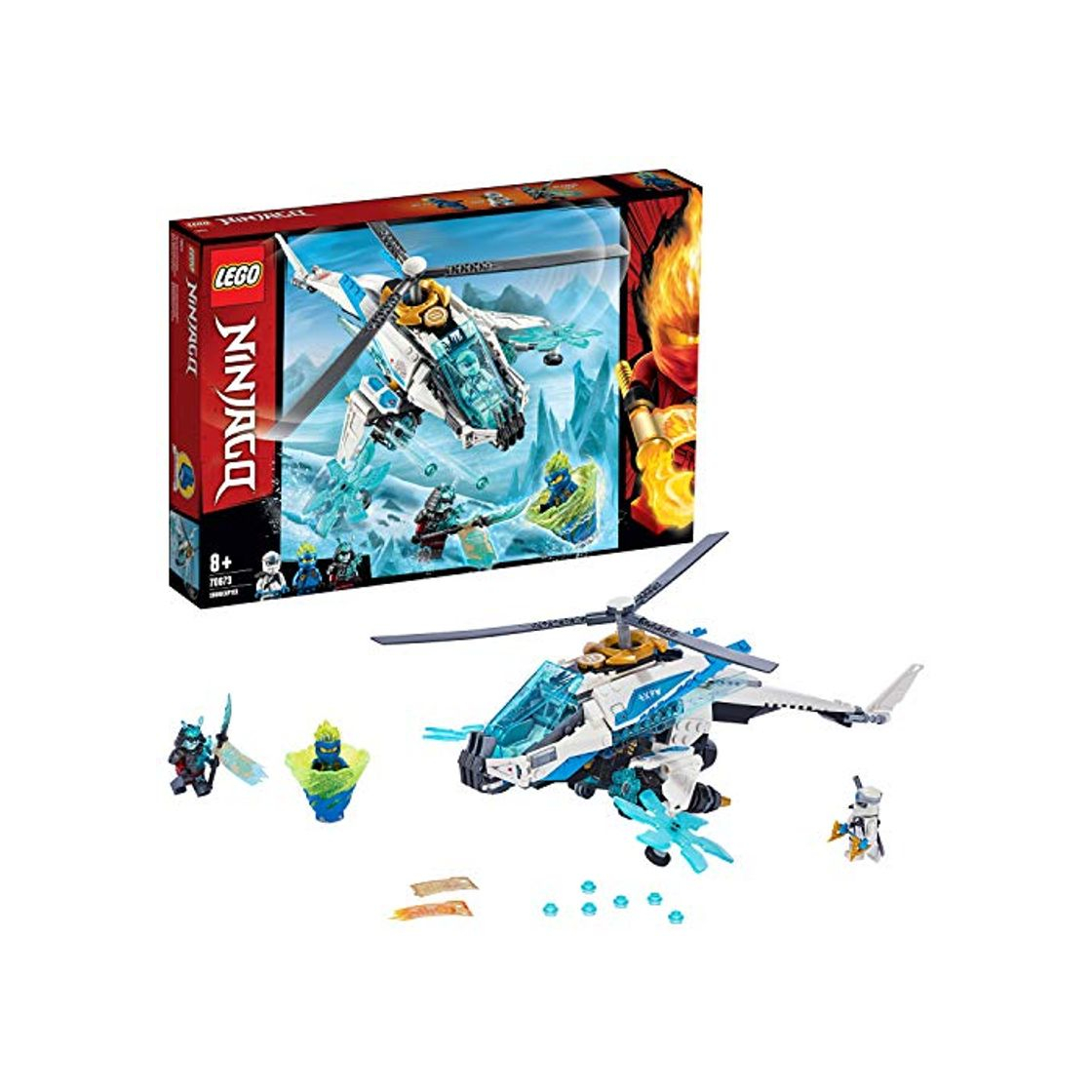 Productos LEGO Ninjago - Shuricóptero Set de construcción de Helicóptero Ninja de juguete,