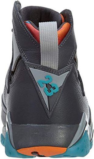 Nike Air Jordan 7 Retro, Zapatillas de Deporte para Hombre, Gris/Azul/Dorado